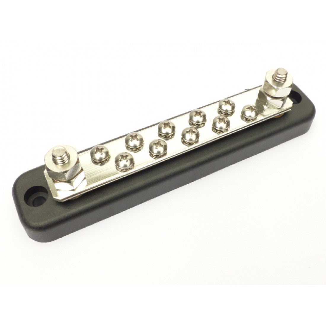 Busbar 2 x 6mm Studs, 10 x 4mm Screws