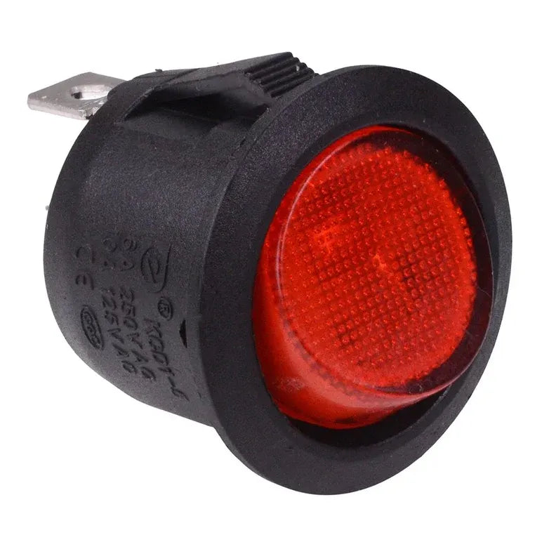 Round Rocker Switch With Led Mini Round Rocker Switch With LED – Vehicle Wiring Products