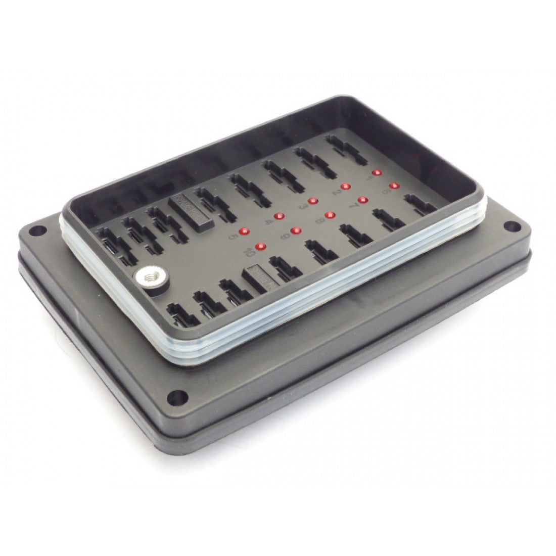 Weatherproof Surface Mounted LED Fuse Box 10 Way
