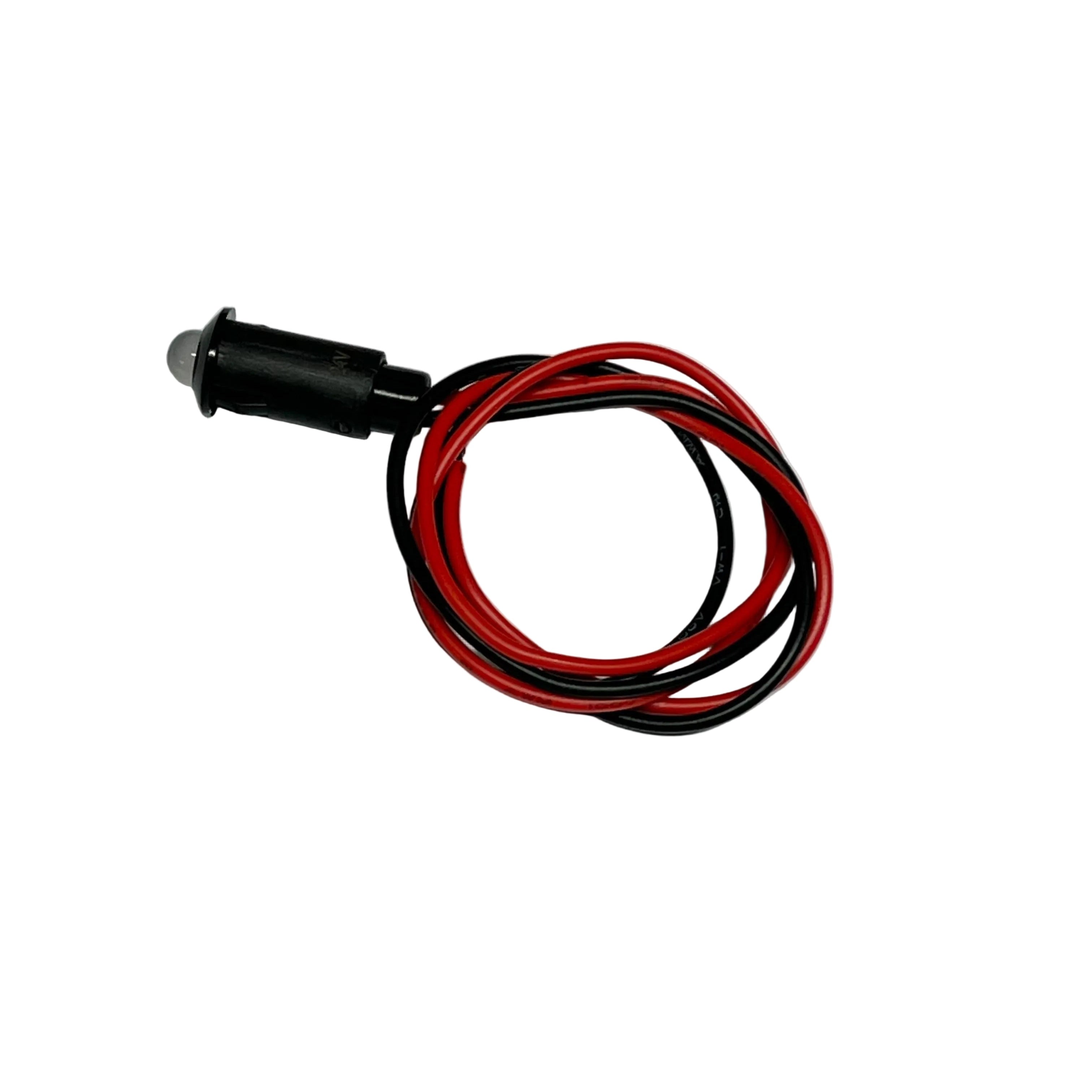Red LED Warning Light With Leads 24V