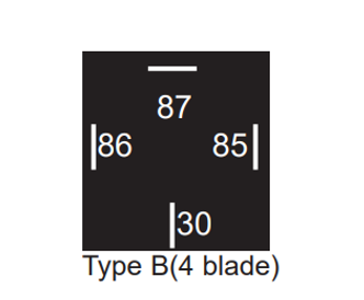 12V 4-Blade 40A Type B (Fixed Bracket)