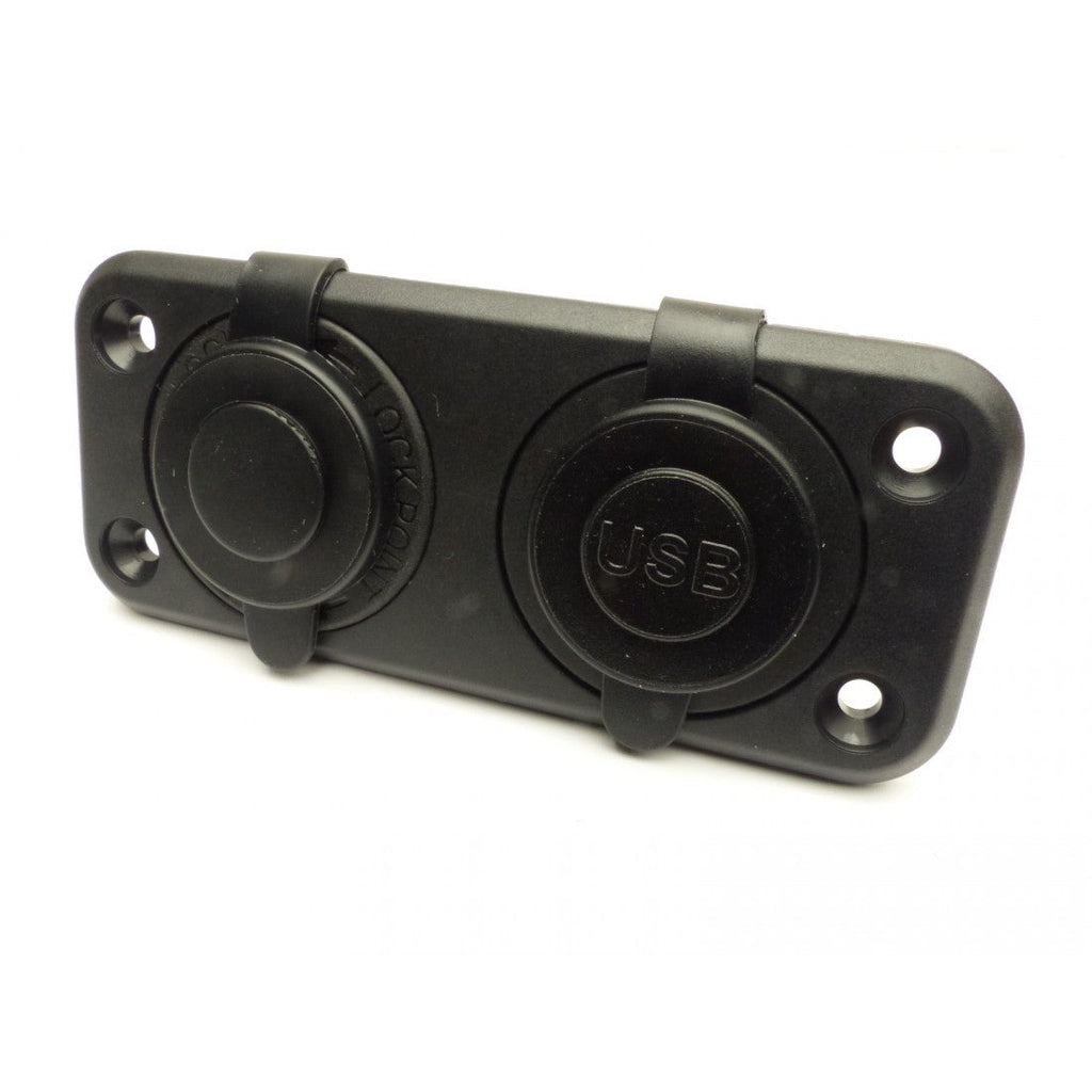 Double USB/Single Power Socket