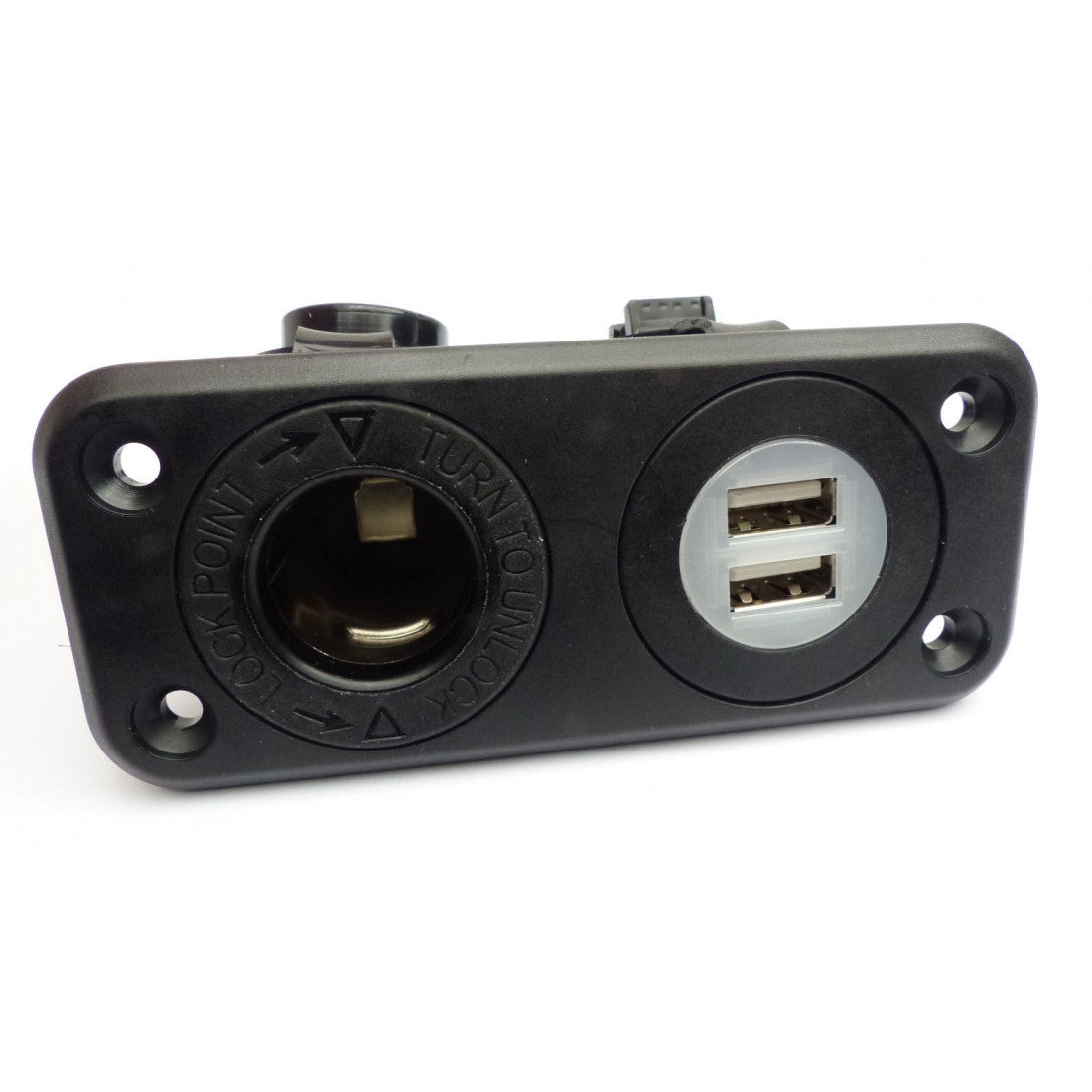 Double USB/Single Power Socket