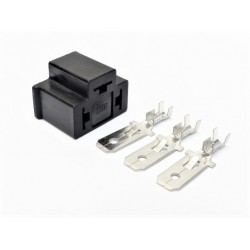 Male H4 Bulb Connector With Straight Terminals