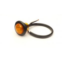 LED Amber Button Lamp 12V