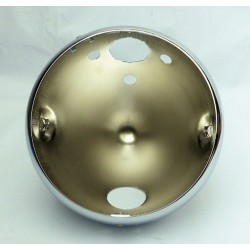 Lucas Chrome 7 Inch Headlamp Shell & Rim