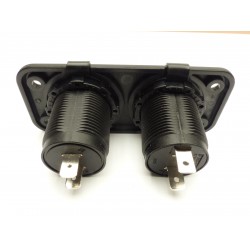 Double USB/Single Power Socket 