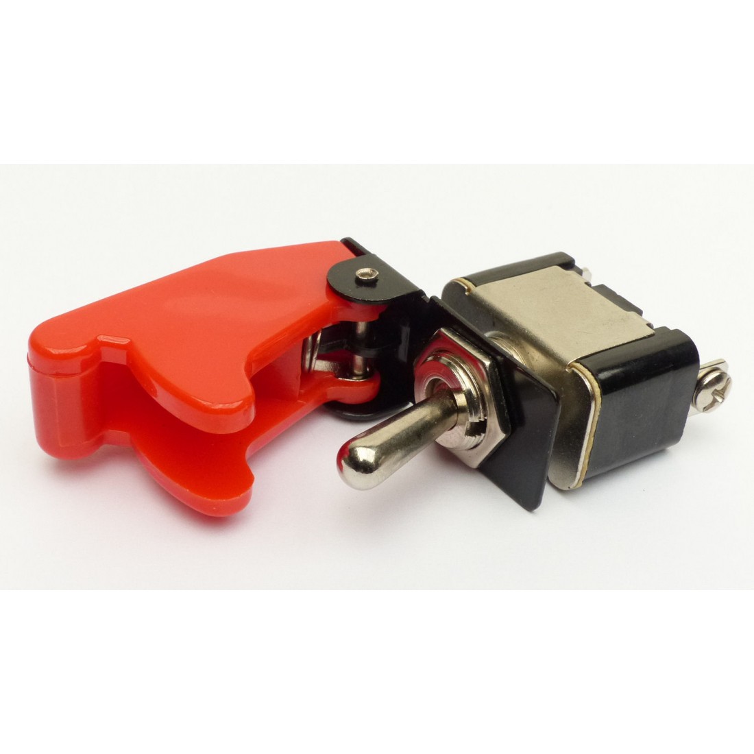 Toggle Switch With Red Aircraft Cover