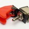 Toggle Switch With Red Aircraft Cover
