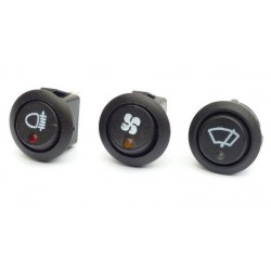 Mini Round Rocker Switch With LED/Symbol