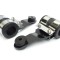 Headlamp Brackets Black/Chrome