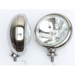 Wipac 5 Inch Stainless Steel Classic Style Driving Lamps (Pair)