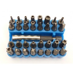 33 Piece 1/4" Hex Security Bit Set