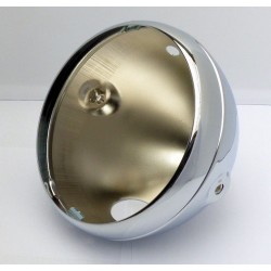 Lucas Chrome 7 Inch Headlamp Shell & Rim