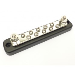 Busbar 2 x 6mm Studs, 10 x 4mm Screws
