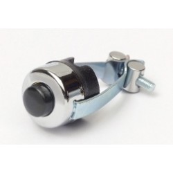 Chrome Horn Or Cut Out Switch Black Button