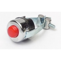 Chrome Horn Or Cut Out Switch Red Button